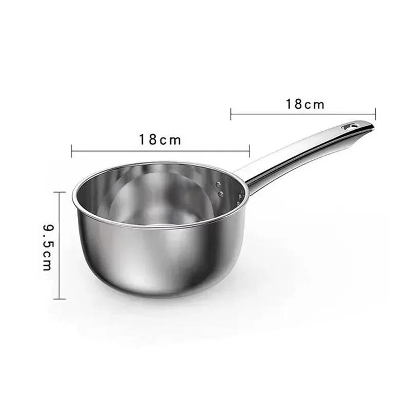 Stainless Steel Pan Pot Thickening Non-stick Suop Pan With Handle Milk Pot Hot Pot Household Cooking Tools Kitchen Utensils