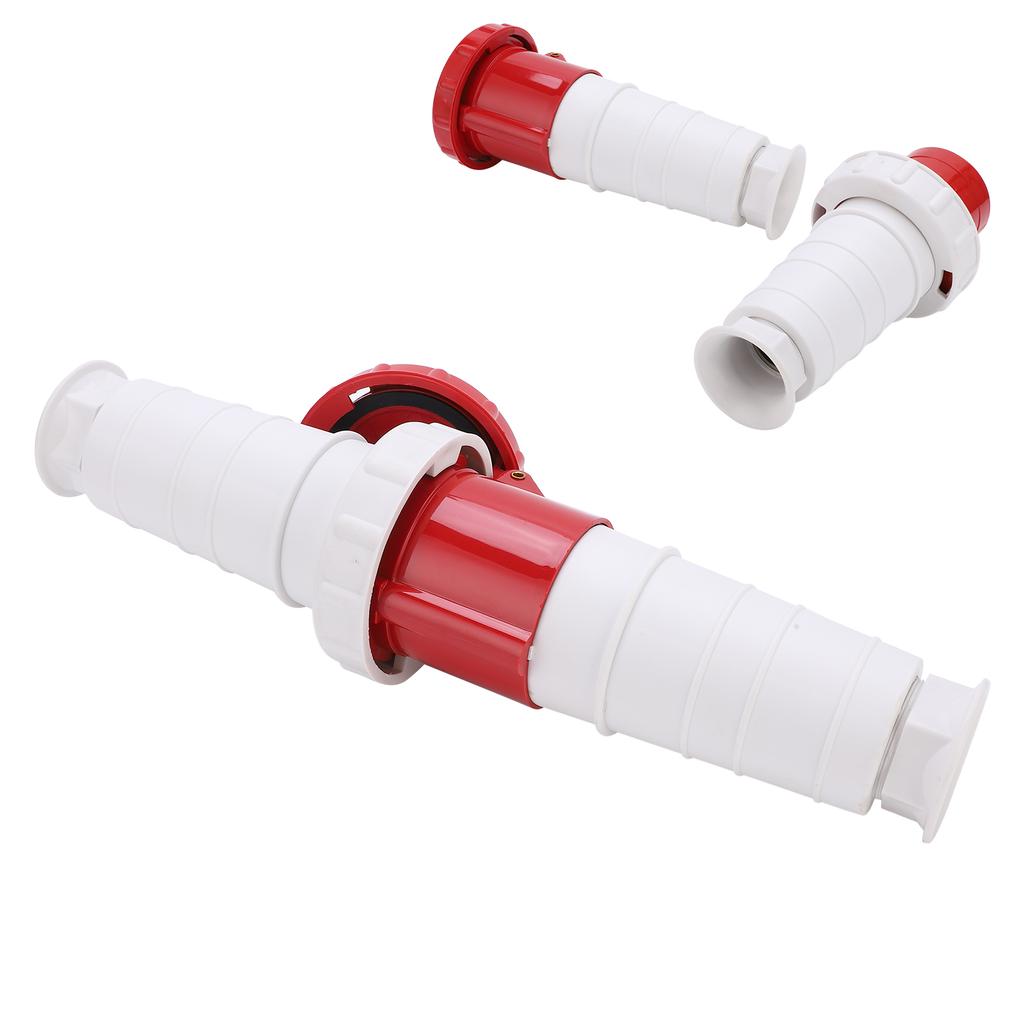 Промышленная вилка 63А 5-контактный силовой разъем 3-фазный 5-проводной IP67 водонепроницаемый 380-415В 3P+E+N