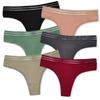 Women Sexy G-String Cotton Thong Ladies Panties T-back Underpants Bow Underwear Briefs for Women Lingerie 6 Pcs/Lot