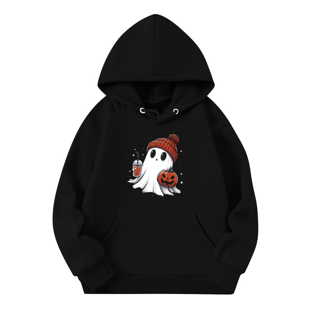 Sweatshirts For Teen Girls Hoodies Long Sleeve Drawstring Pullover Cute Oversized Hoodie Halloween Day