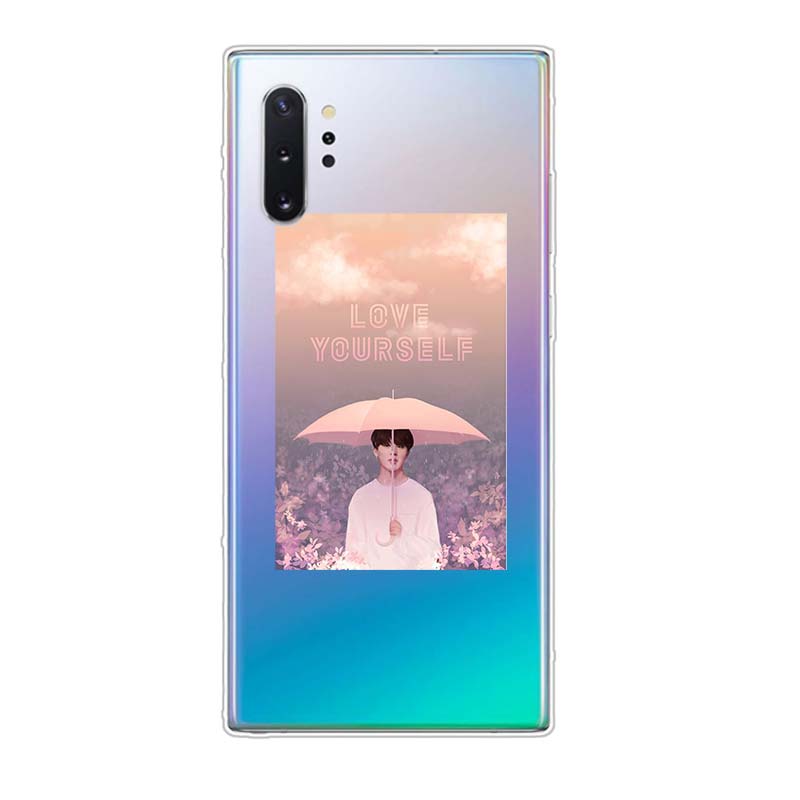 Чехол для телефона Love Yourself Flower Kpop для Samsung Galaxy Note 20 10 9 8 Plus Ultra Lite M31 M31S M10 M10S M20 M21 M30
