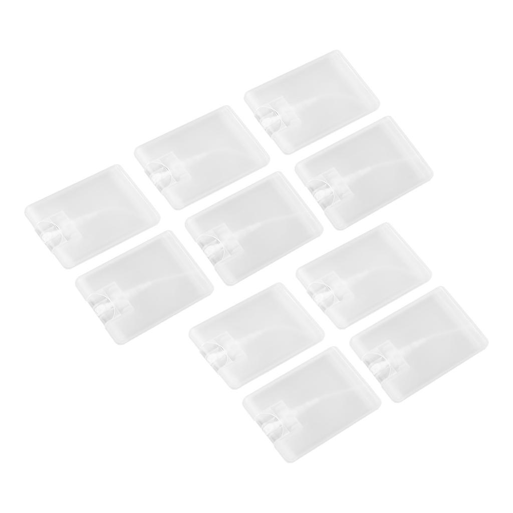 10pcs 20ml Cardcase Perfume Spray Bottles Credit Card Fine Mist Spray Bottle Empty Flat Atomizer Pump