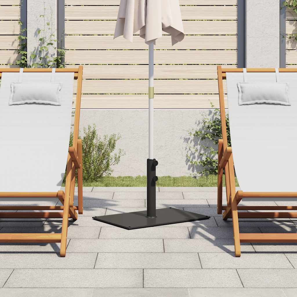 Umbrella Base Ø32 38 48 mm Pole 15 kg Rectangular