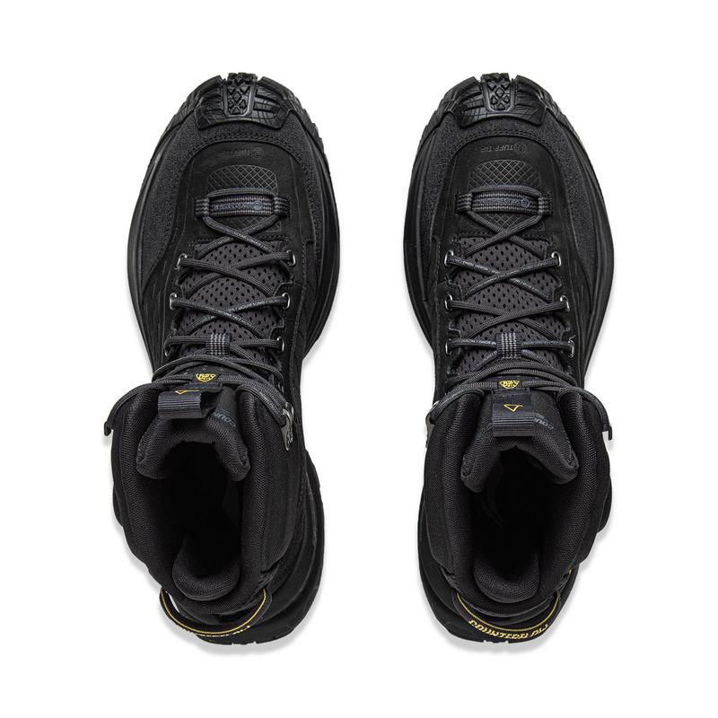 Li Ning Outdoor CF Tracing, Высокие походные ботинки Xingchuan, Унисекс, Ночной черный AHTU015-4