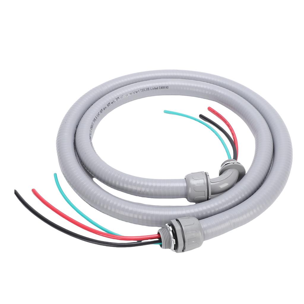 Сборка силового жгута 3/4 дюйма, 6 футов, неметаллическая, герметичная, гибкая, электрическая трубка с проводом для малых сплит-систем