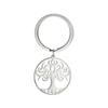Брелок для ключей «Дерево жизни», брелок из цинкового сплава, металлический брелок, подарок на Рождество и день рождения, серебро