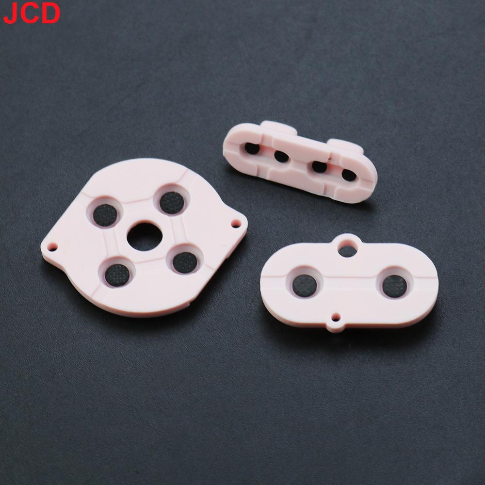 JCD 1set For Game Boy Color GBC Game Console Shell Housing Silicon Start Select Keypad Rubber Conductive Button A-B d-pad