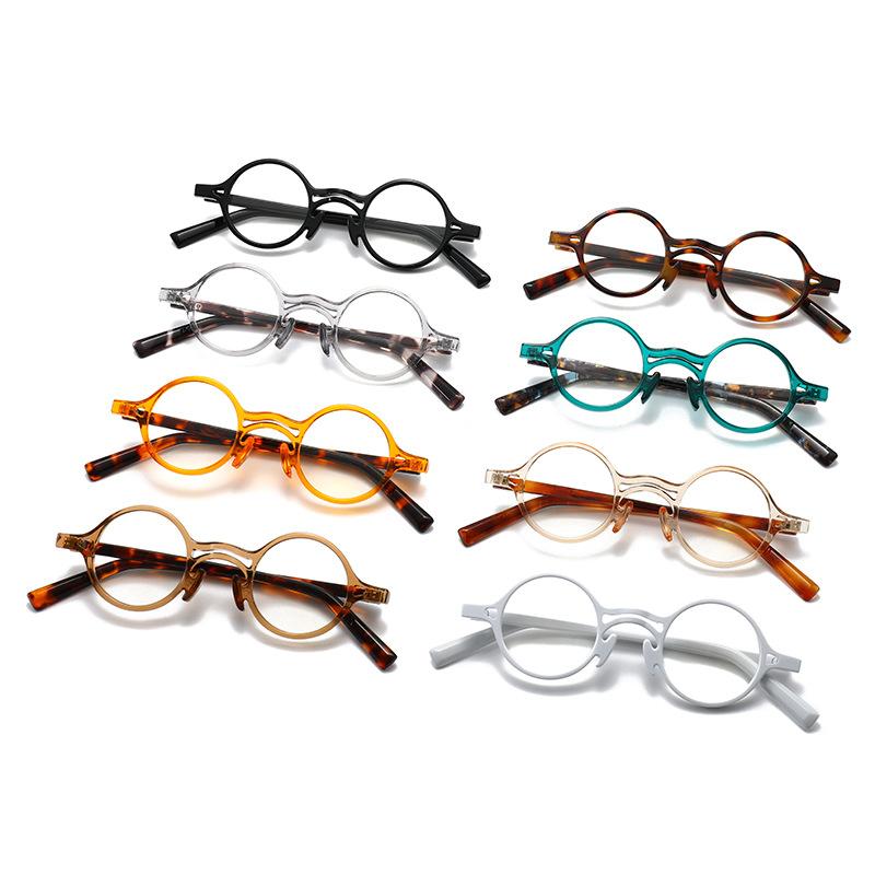Tortoiseshell frame retro literary fashion plain mirror flat light high sense women's rice nail anti-blue light glasses frame