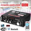 600W LCD Amplifier HIFI Audio Stereo Bluetooth FM 2CH AMP Car Home USB SD MP3 Player