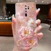 Для OPPO A9 (2020) / А5 (2020) Чехол Роскошная Мода Бабочки Цветы Прозрачный Мягкий Силиконовый Задний Чехол для Телефона Oppo A9 A5 2020