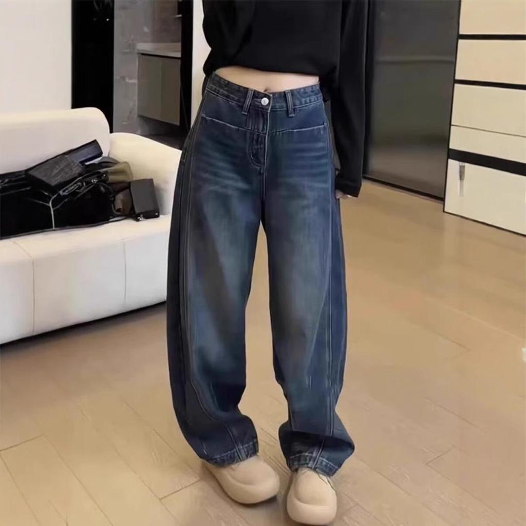 Женские джинсы большого размера для похудения: закрывающие бедра, на флисовой подкладке, широкие, зауженные и брюки-бананы для осени и зимы.