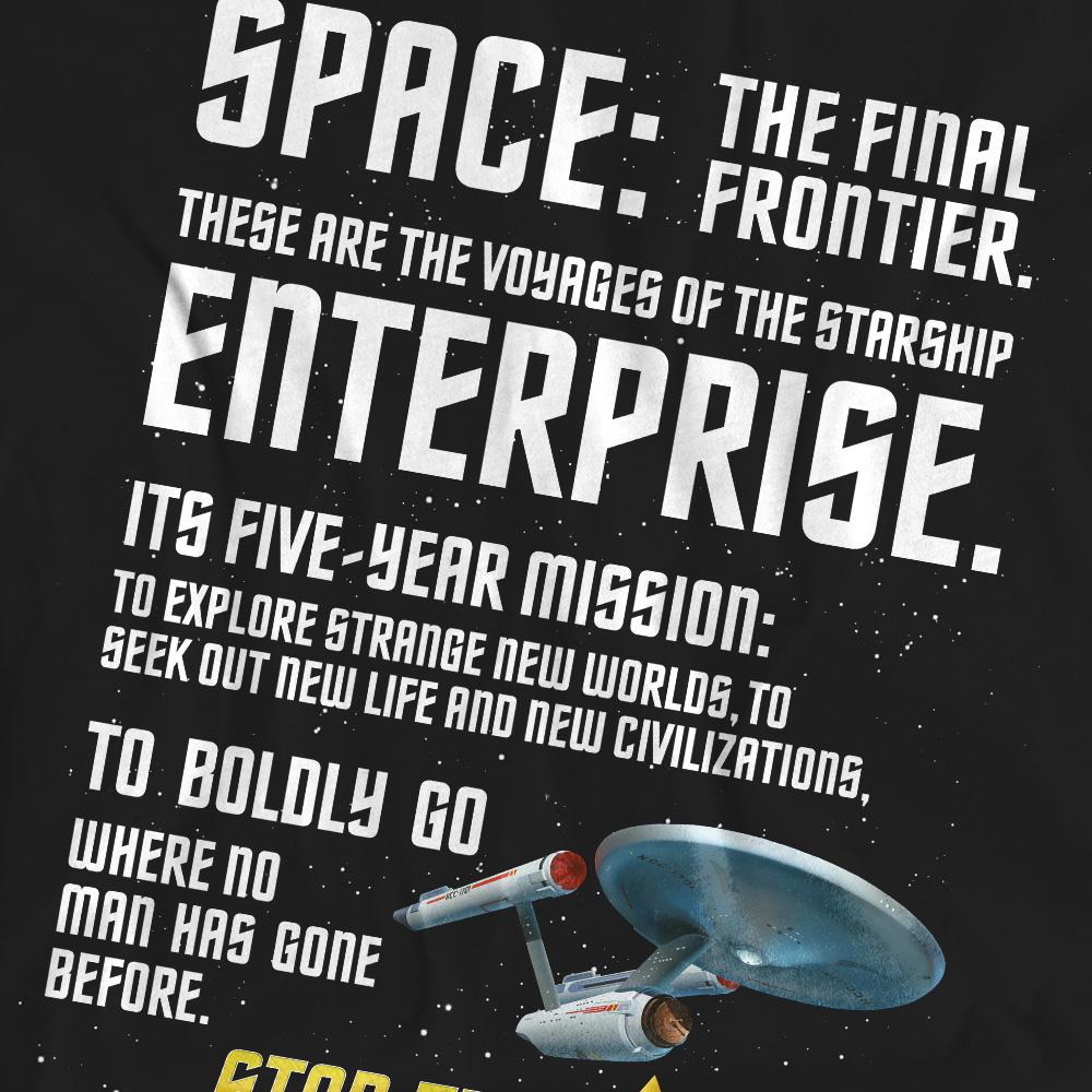 Star Trek Unisex Adult Intro T-Shirt