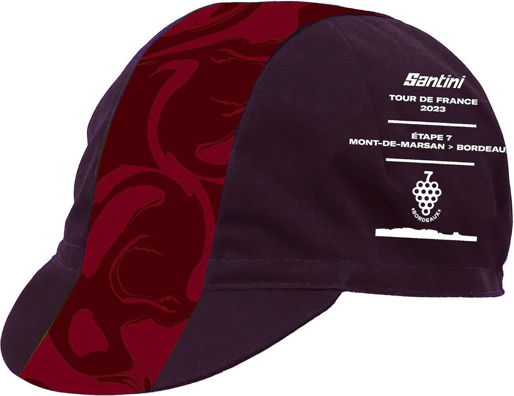 Cap Tour De France Official Cycling Cap RE460COTBDX3TDF Bordeaux [Santini]