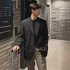 Men's Casual Korean Black Loose Fit Suit Jacket