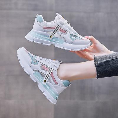 Женская обувь 2024 года, летняя спортивная обувь из дышащей сетки, женские кроссовки на платформе, нескользящие кроссовки на плоской подошве, повседневная обувьrf65