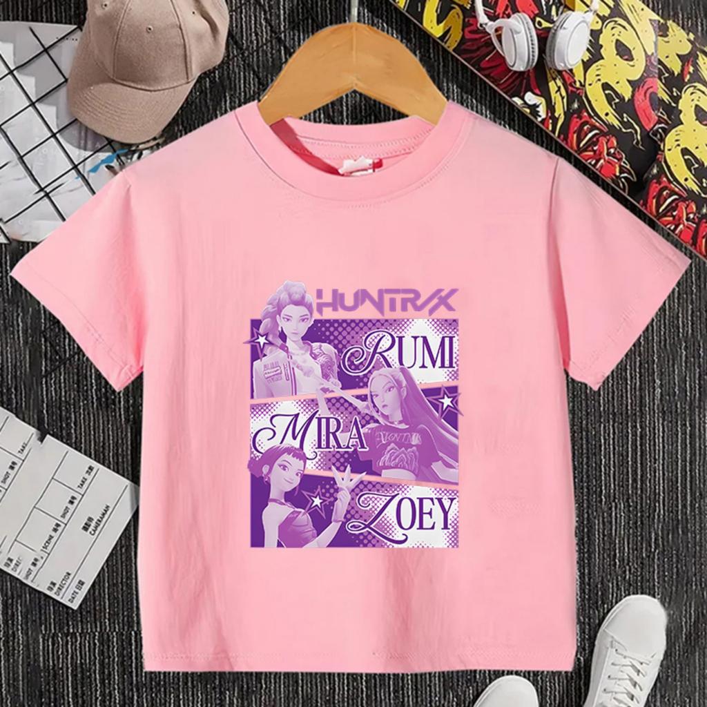 Children's Casual Printed Round Neck Short-sleeved Top