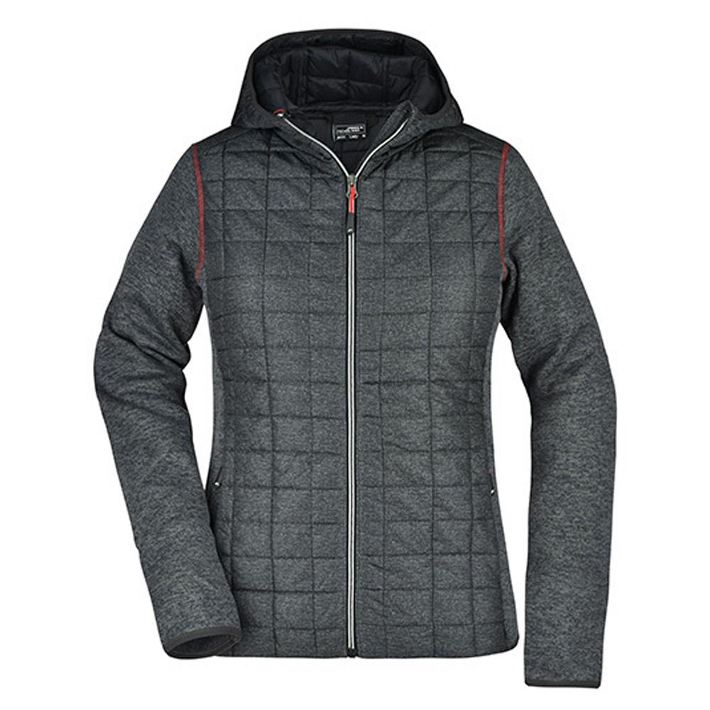 James and Nicholson Womens/Ladies Knitted Hybrid Jacket