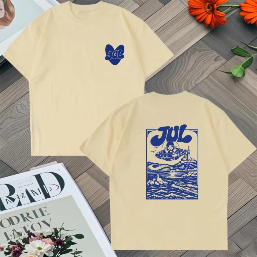 Rapper Jul Graphic TShirt Trend Fashion Hip Hop Tshirts Casual Cotton Short Sleeve Summer Oversize Streetwear Vintage Tee Shirt