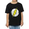 DC Comics Футболка для девочек с логотипом Flash Distressed из хлопка