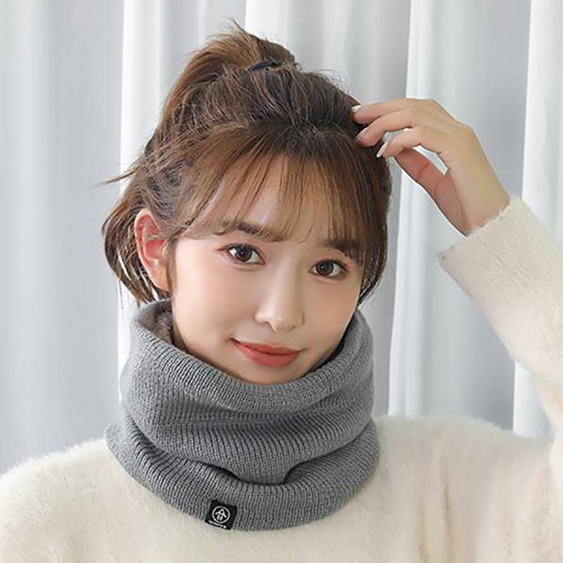 Женский вязаный шарф Зимние шарфы Женские теплые толстые унисекс мужские шейные платки