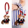 Adorable Puppy Plush Pendant Keychain - Cute Bag Charm for Couples