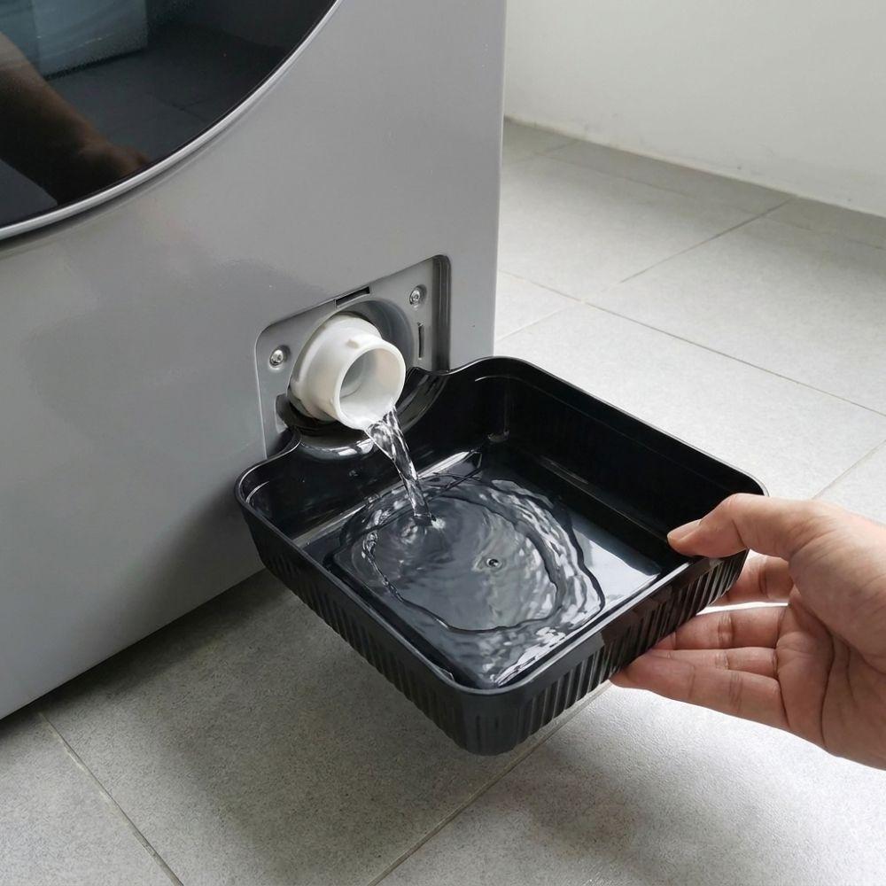 Heavy Duty Washer Drain Guide Tray Front-mounted Lint Water Collection Box Floor Protection