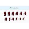 Wearable Short Round Head False Nails Full Cover Press-on Nails New Solid Color Fake Nails  Women