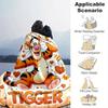 1pc. Cute Tigger Cartoon Blanket, Soft Tiger Pattern Throw for Home Decor, Gift Idea, Soft Flannel Throw Blanket, Versatile & Cozy for Bedroom, Suitab