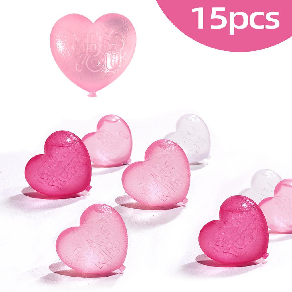 Leeseph 15 шт. многоразовых кубиков льда, моющиеся неплавящиеся пластиковые кубики льда в форме сердца для напитков, виски, коктейлей, вина, кофе