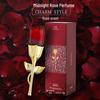 New Rose Women's Long-lasting Floral Perfume – Fresh Light Fragrance, Perfect Qixi Valentine's Day Gift for Her.