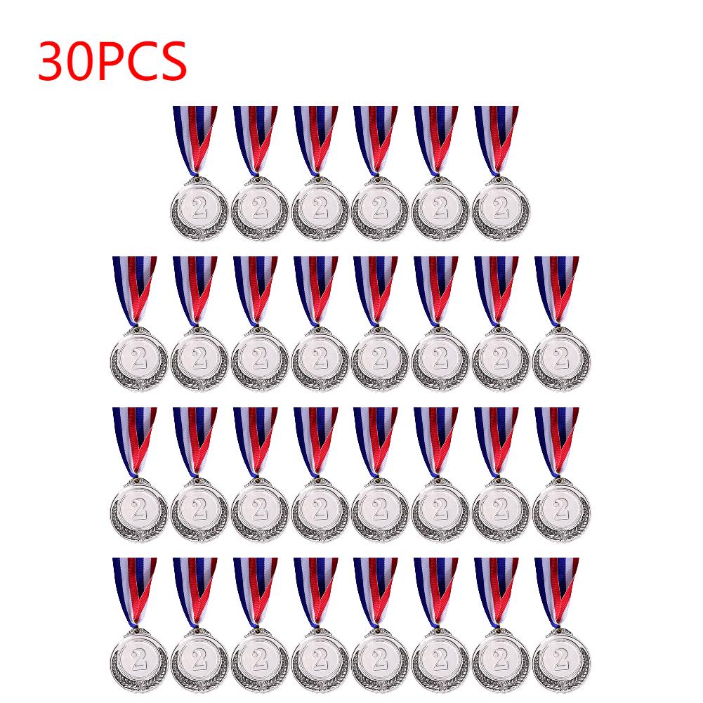 10/20/30pcs Gold Silver Bronze Prizes Winners Medals Sports Day Competitions Awards Medal Adults Children Outdoor Games Souvenir