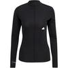 New Long Sleeve T-Shirt With Logo On High Collar Women Tops Black HM2838