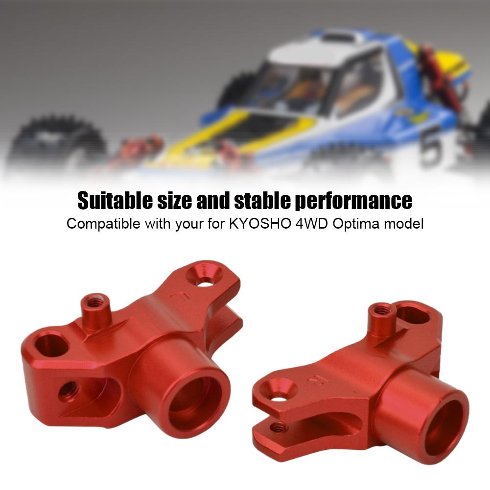 Aluminum Alloy Rear Hub Carrier (L R) (Al.) for KYOSHO 4WD Optima Maxima RC Car PartsRed