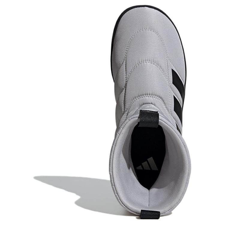 adidas Adipuff Нескользящие Устойчивые к истиранию Высокие Повседневные Кроссовки Унисекс Серые JR0071