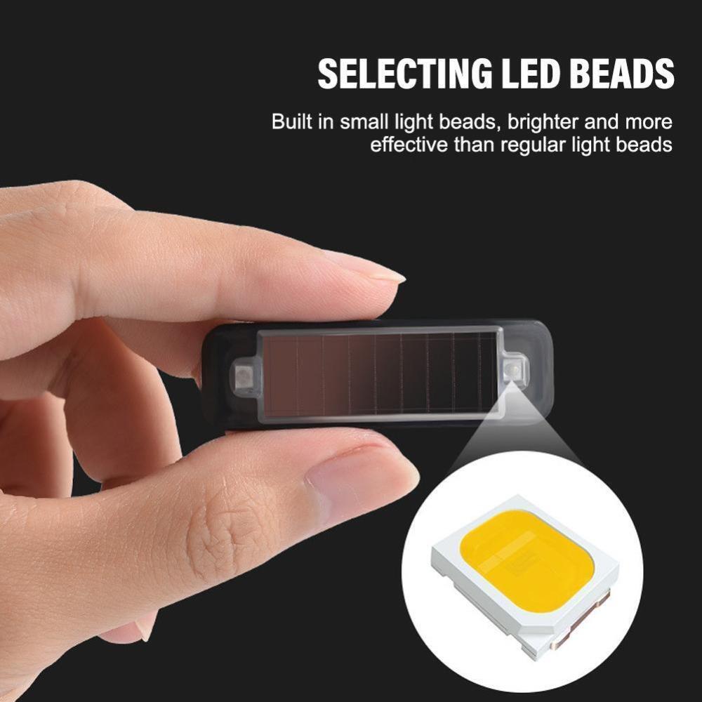 Проблесковый маячок на солнечной батарее, противоугонный стробоскопический сигнальный фонарь, предотвращающий столкновение сзади