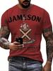 Мужская футболка с 3D-принтом Jameson Whiskey — стильная и удобная футболка с коротким рукавом для лета, повседневная одежда