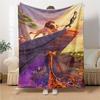 1Pc Lion Celebration Scene Blanket For Couch Bed Plush Cozy Fuzzy Blanket Super Soft Warm Blankets For Fall And Winter 0918267