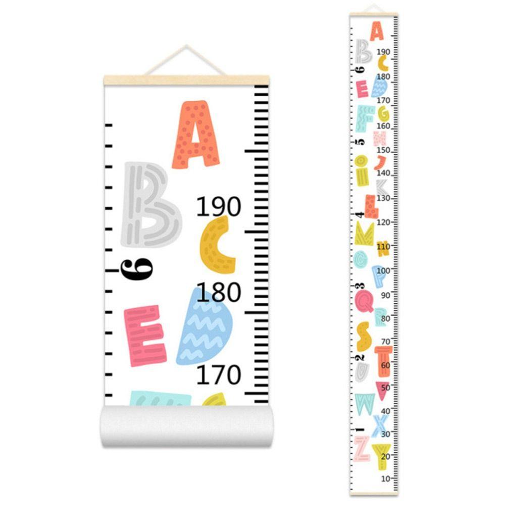 Тканевая таблица роста ребенка с рисунком на стене, линейка для измерения, украшение для дома