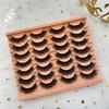 Hot Sale 14 Packs Fluffy Messy Strips False Eyelashes Curled Thick Eyelashes