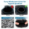 Pop Filter for Hyperx Microphone Foam Cover Furry Wind Hyperx Microphone Pop Filter Windscreen Cover for Combo Qu&s, + Muff, Qu&s Indoor/Outdoor Use,