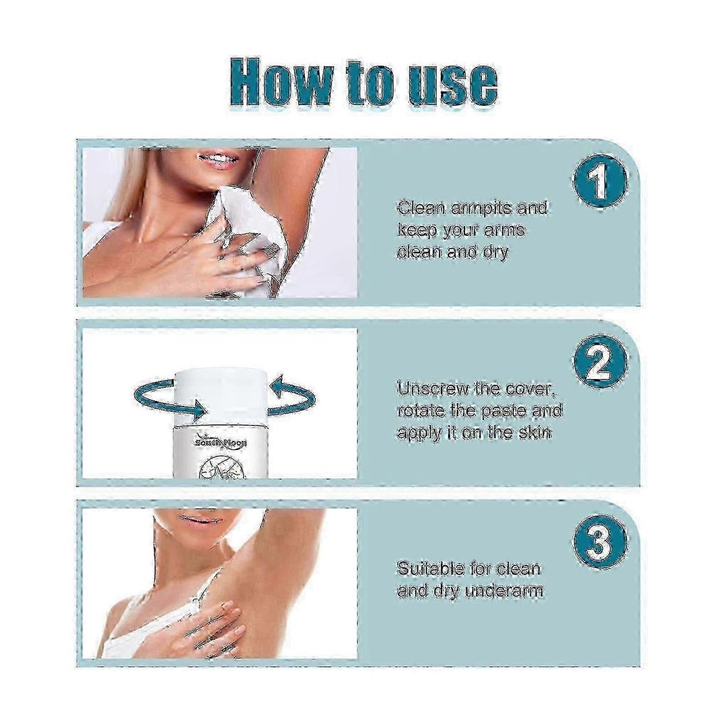 Coconut Oil Underarm Deodorant, Lighten Underarm Odor Refreshing And Fragrance Antiperspirant Cream
