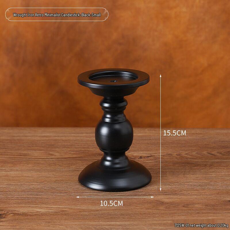 Винтажный французский подсвечник-украшение – Романтический европейский держатель для свечей для декора стола и фотосессий