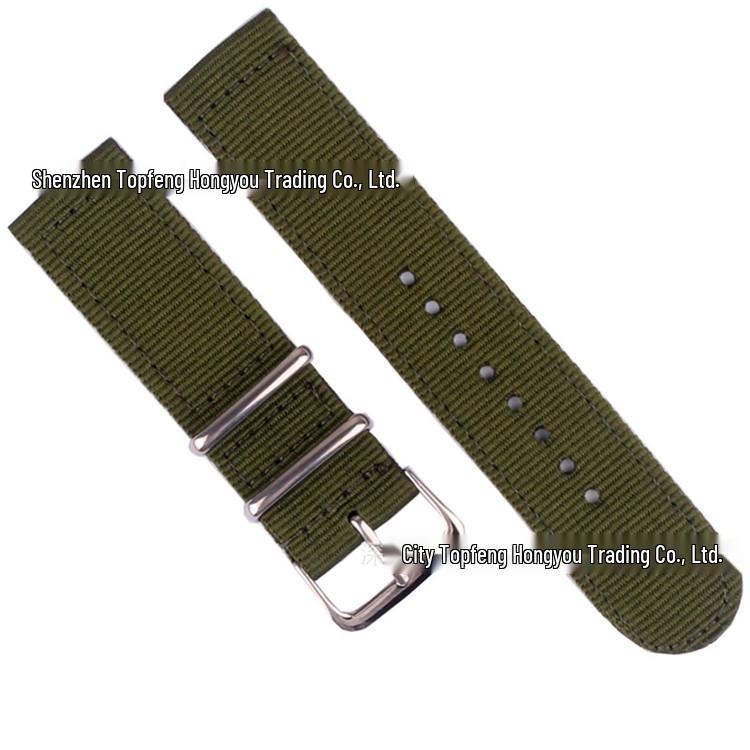 Korean Style Rainbow Canvas Nylon Watch Strap (18/20/22/24mm) for Apple Watch