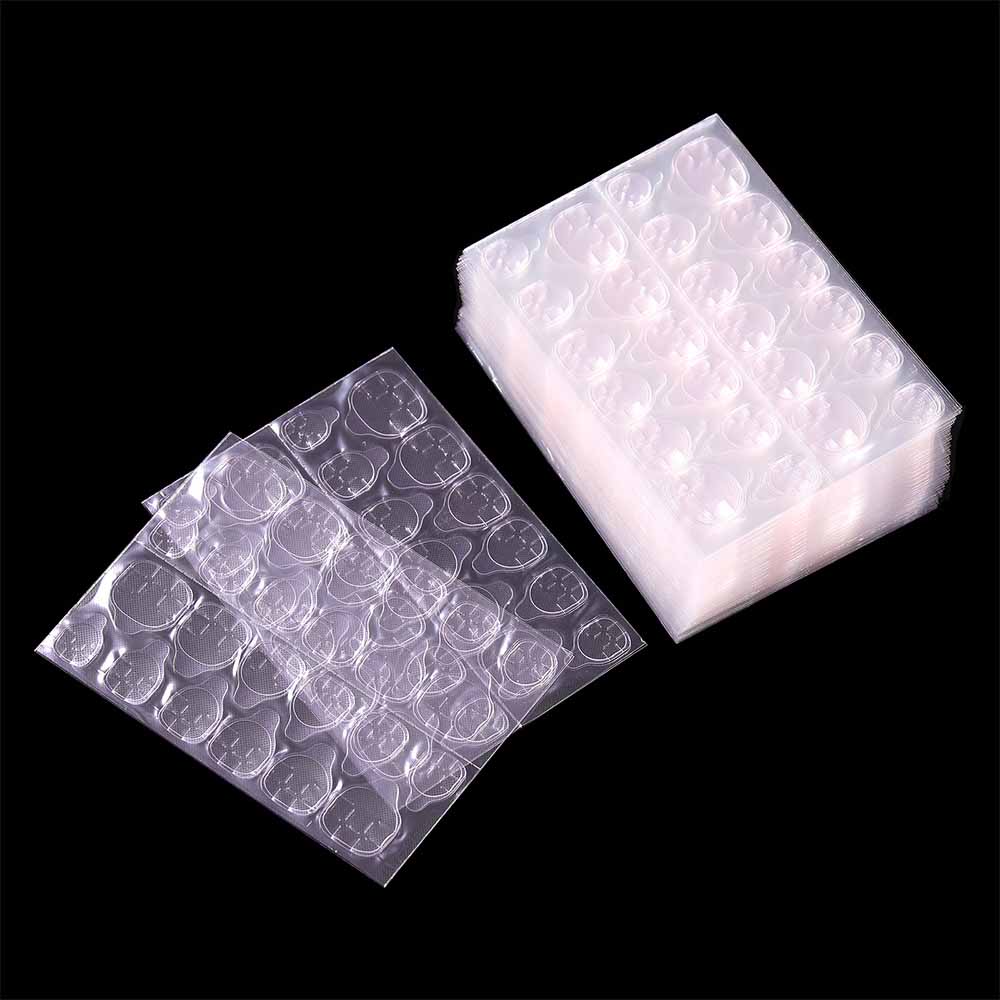 120/240 шт. Водонепроницаемая двухсторонняя прозрачная лента для ногтей с желеобразной текстурой, ультратонкая, сильная фиксация, невидимая, без повреждений, съемная для накладных ногтей