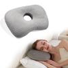 Ergonomic Ear Piercing Pillow Cotton Filling Pillow with Ear Hole Side Sleepers Accessories