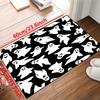 Хэллоуин Призрачный Узор Коврик Нескользящий Машинный Коврик для Крытой Гостиной Ретро Спальни Прочный Прямоугольный Ковер Украсить