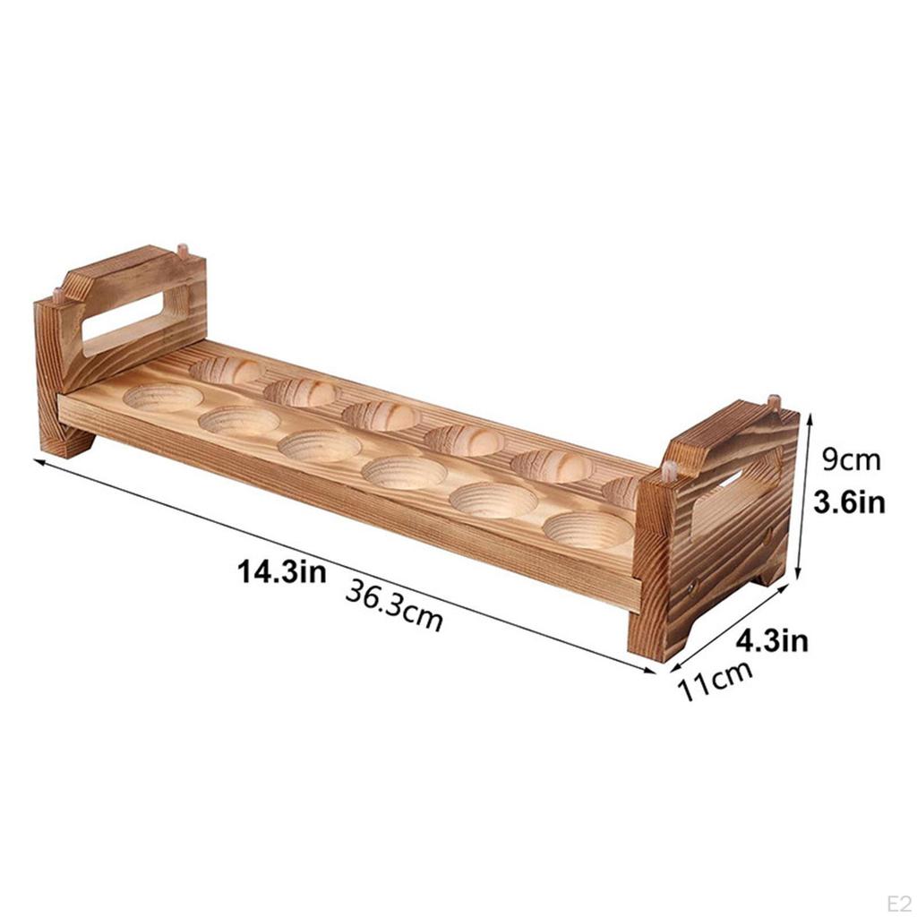 Яичный лоток для яиц, органайзер для холодильника с ручками, подставка для яиц на столешницу, деревянный держатель для фермерского дома
