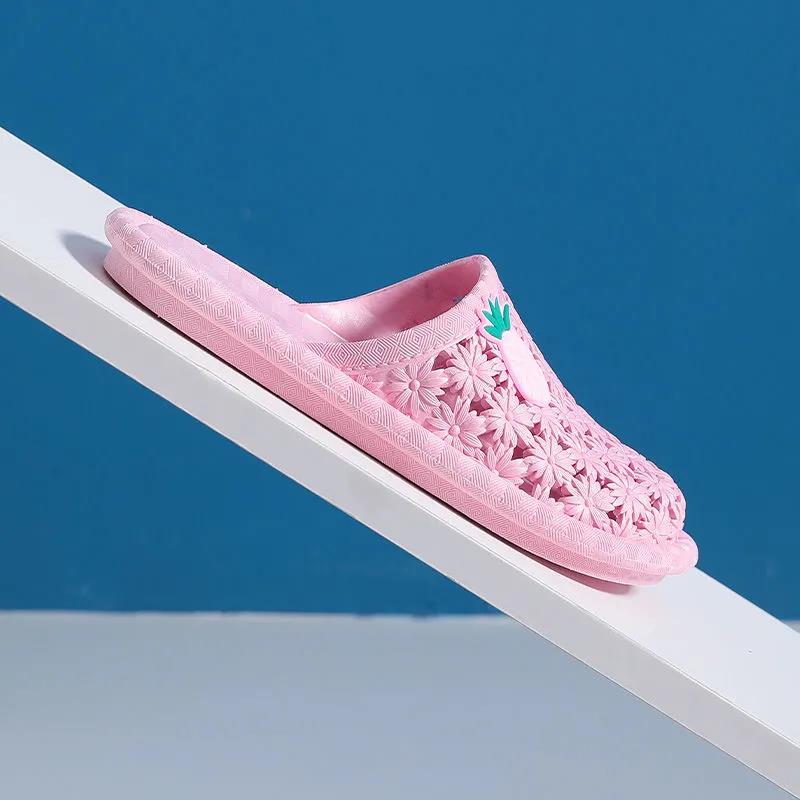 Женские нескользящие домашние тапочки, летние верхние тапочки с мягкой подошвой