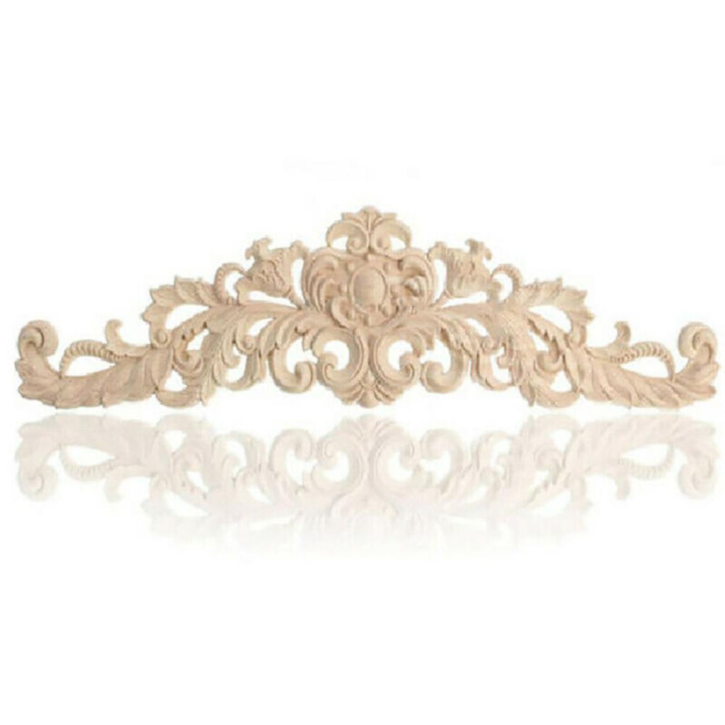 Изысканная резная деревянная аппликация для DIY декора мебели