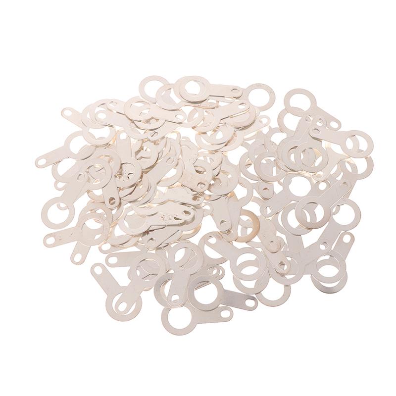 100 шт. посеребренная медная одинарная головка для пайки клемма круглая сварная шайба сварочный лист паяльный наконечник